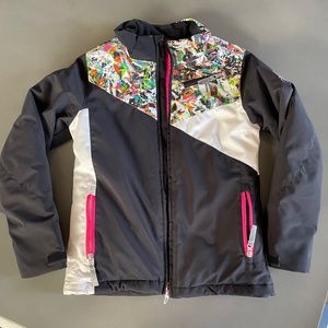 Spyder Kids Jacket - Black with Multicolor Accents